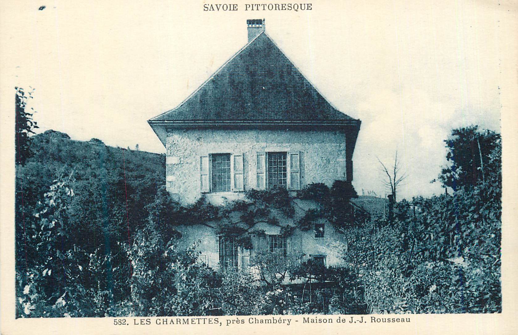 CPA Les Charmettes Savoie Pittoresque pres Chambery Maison J J Rousseau