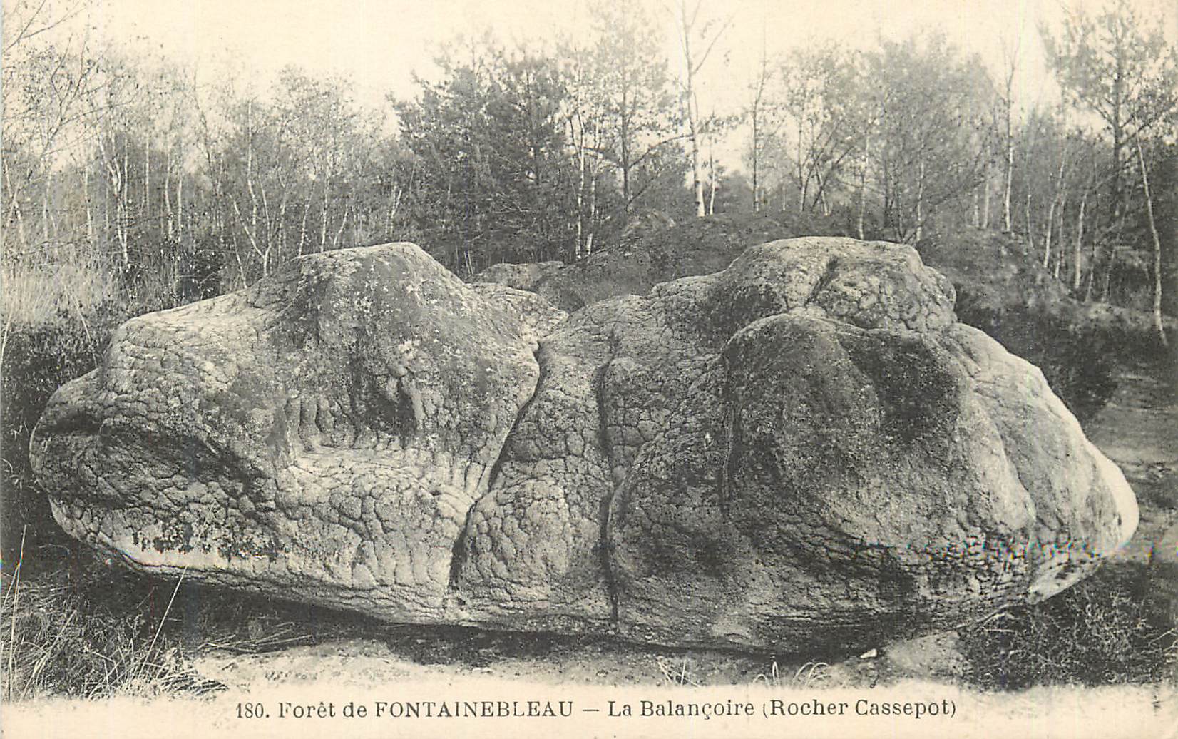 Wald von FONTAINEBLEAU — Die Schaukel (Rocher Cassepot) — n°180