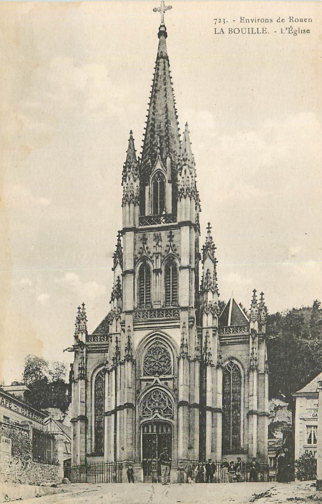 CPA Environs de Rouen La Bouille L'Eglise