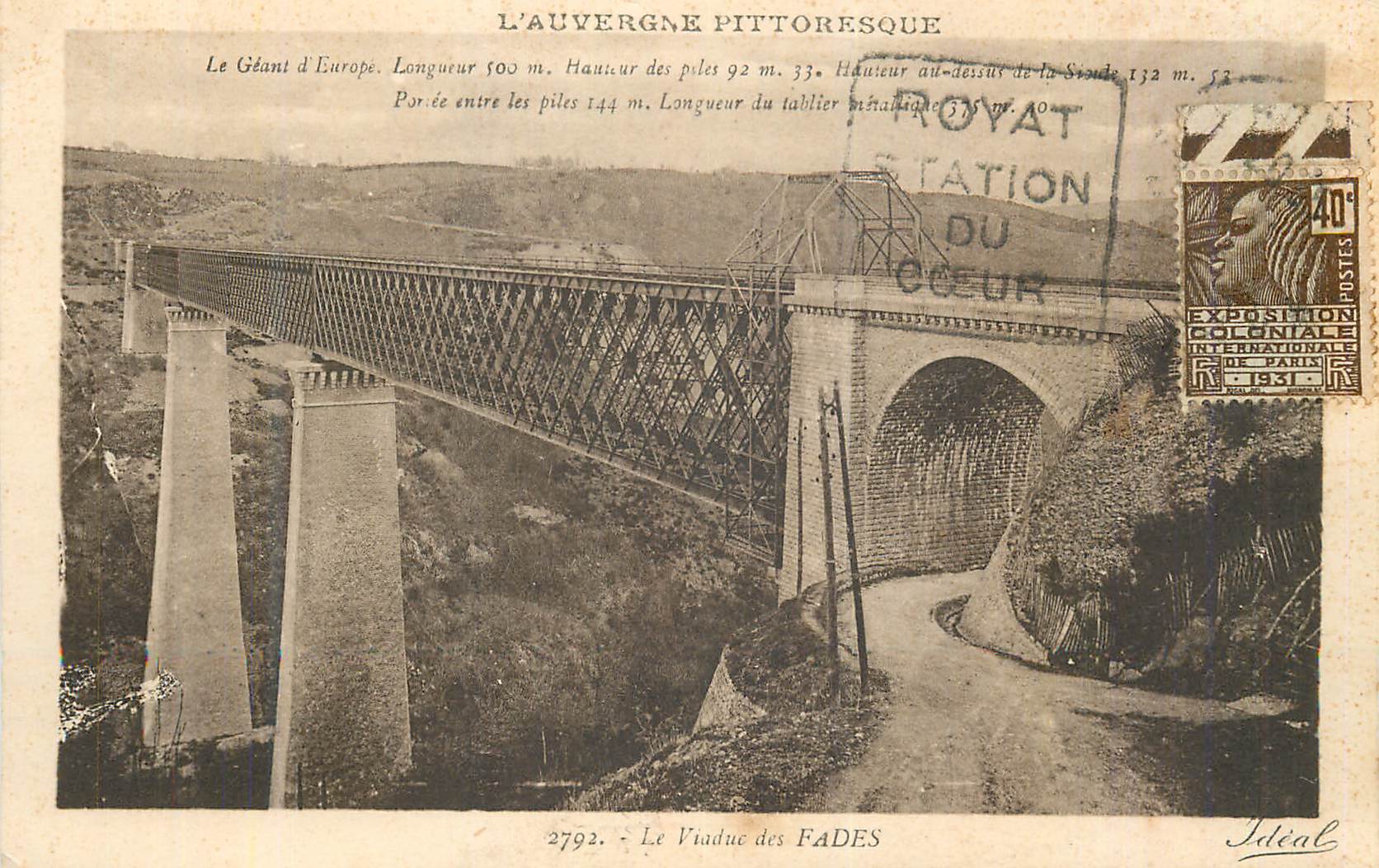 CPA Le Viaduc des Fades L'Auvergne Pittoresque