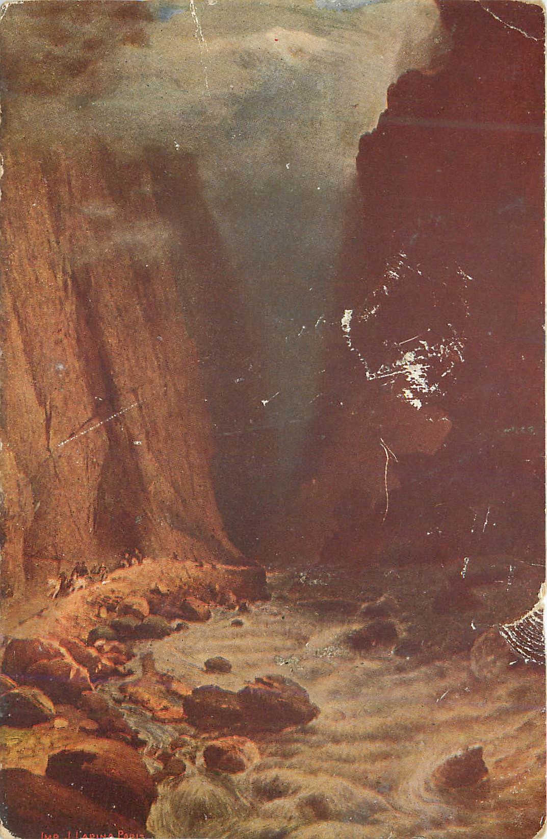 Canyon — Ansicht des Flusses — J. L. Poels, Paris
