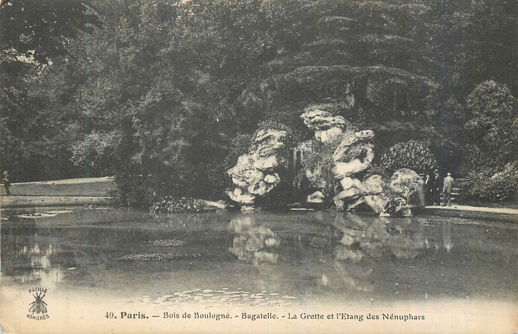 CPA Paris Bois de Boulogne Bagatelle La Rotte et l'Etang des Nenuphars