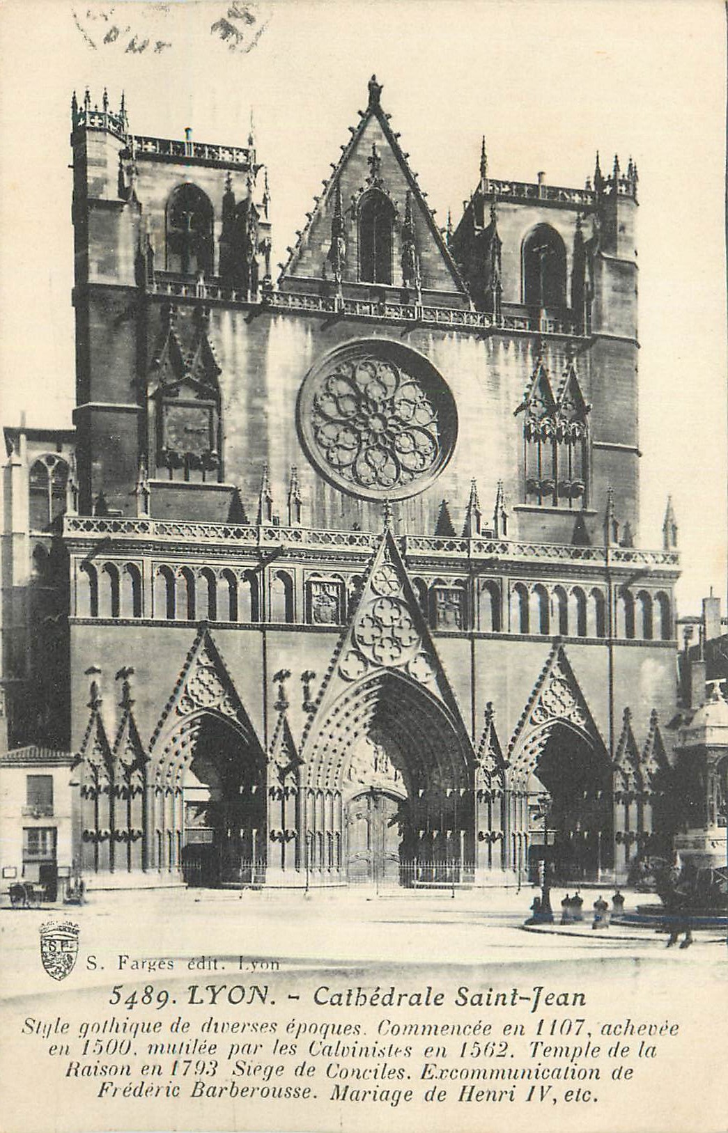 CPA Lyon Cathedrale Saint Jean