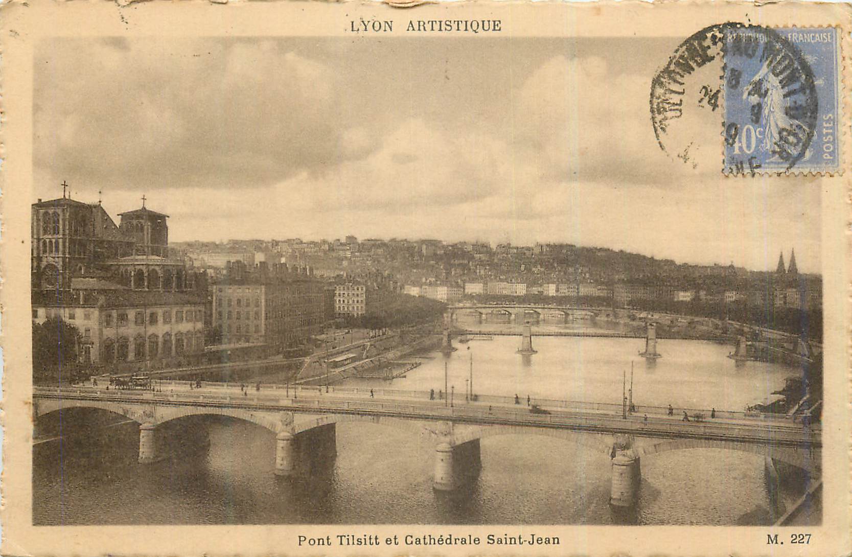 CPA Lyon Pont Tilsitt et Cathedrale Saint Jean