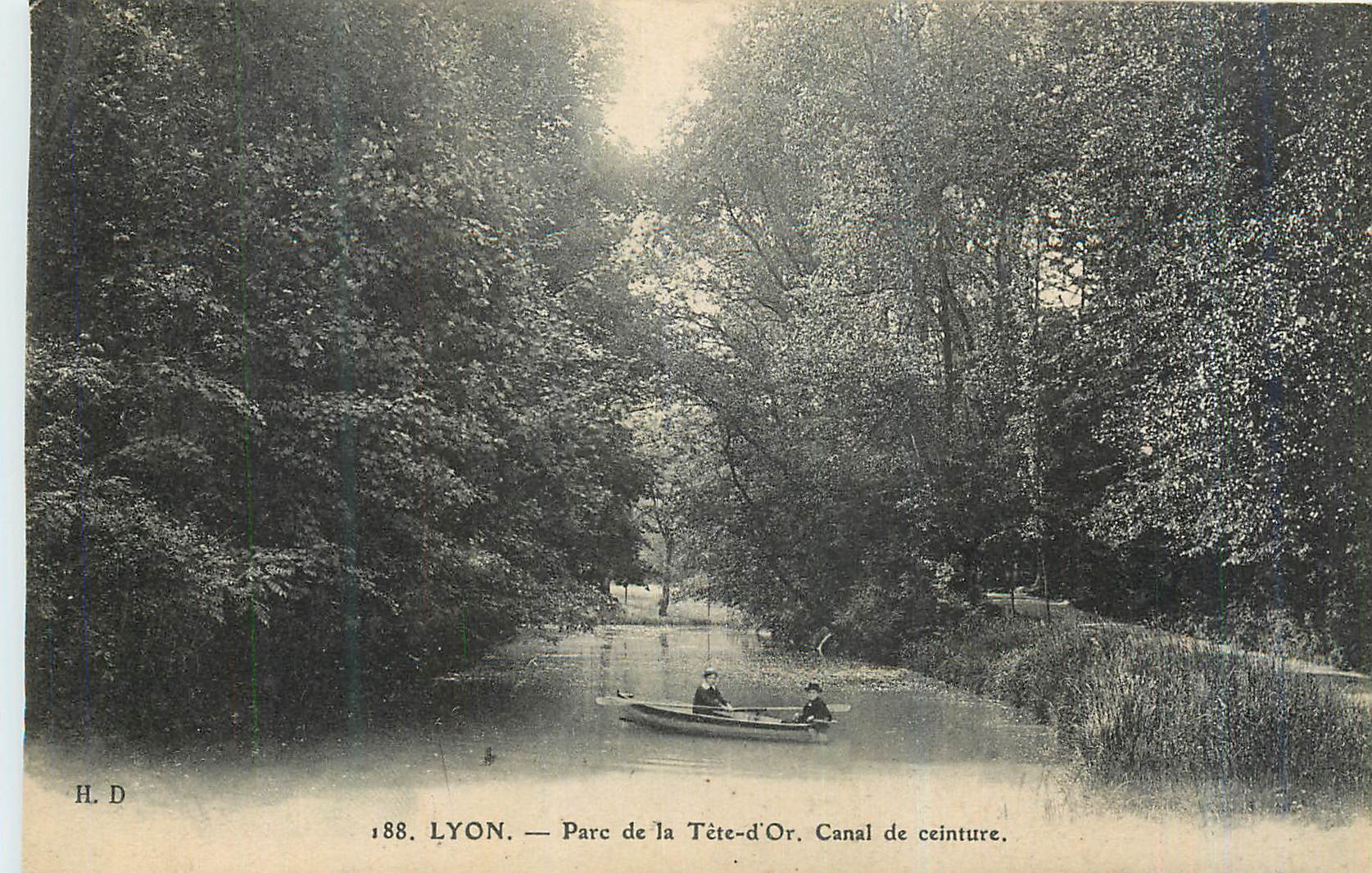 CPA Lyon Parc de la Tete d'Or Canal de Ceinture