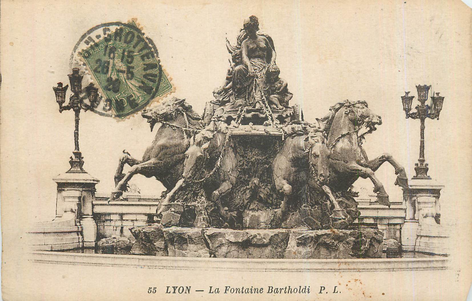 CPA Lyon La Fontaine Bartholdi
