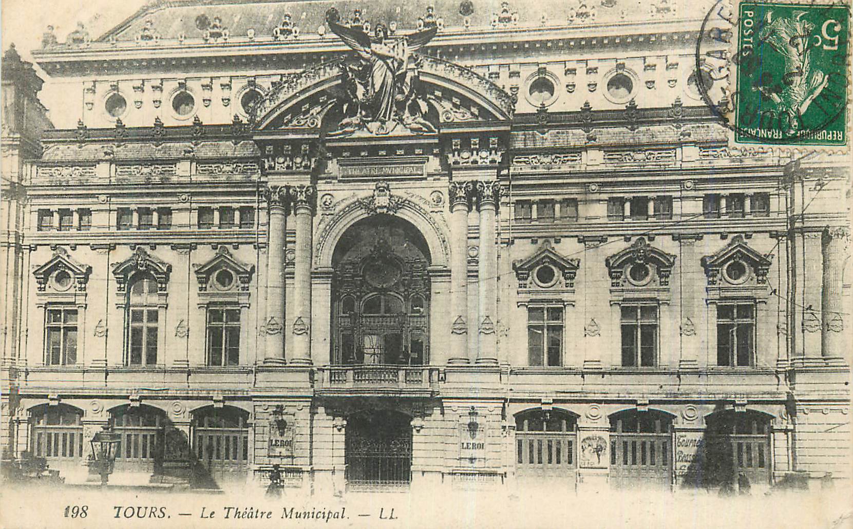 CPA Tours Le Theatre Municipal
