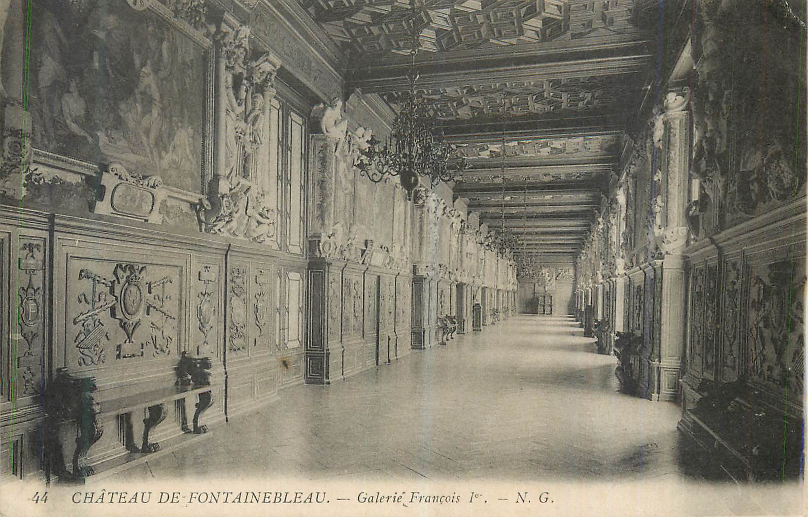 Castillo de Fontainebleau — Galería de Francisco I — N.G.