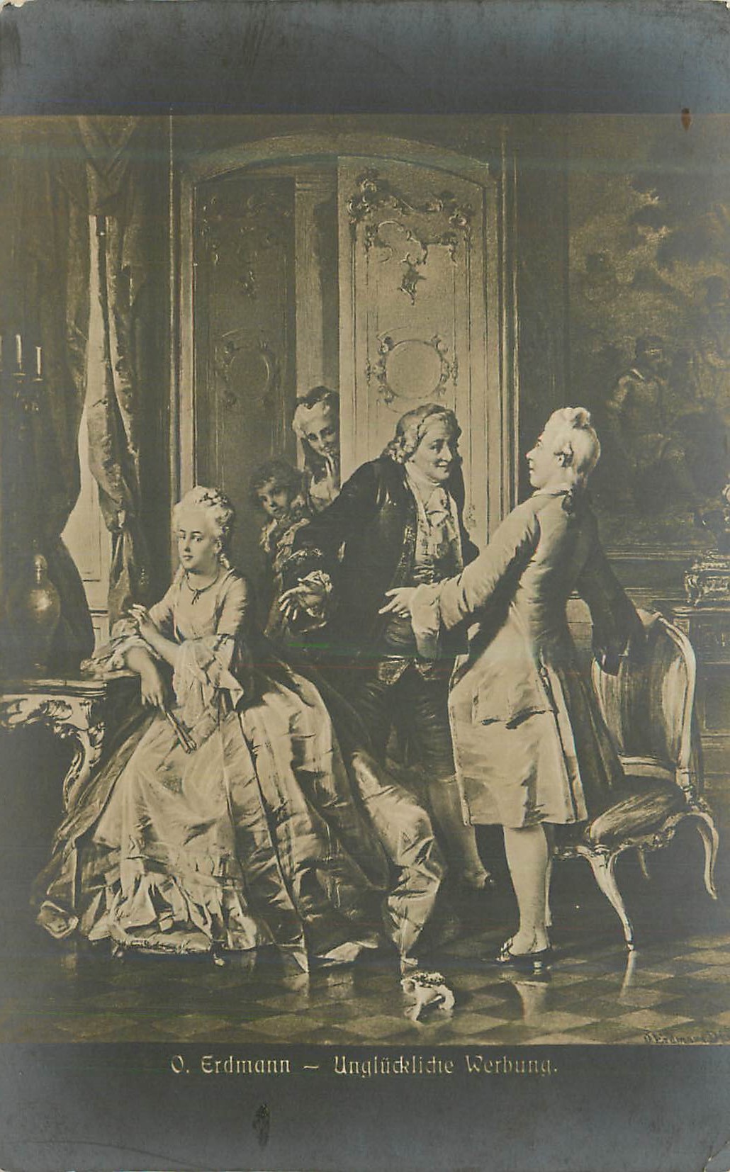CPA Erdmann Unglucklidie Werhung