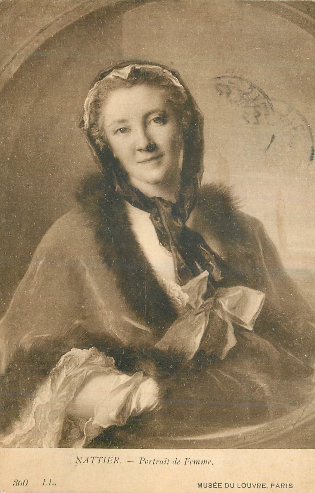 CPA Musee du Louvre Paris Nattier Portrait de Femme