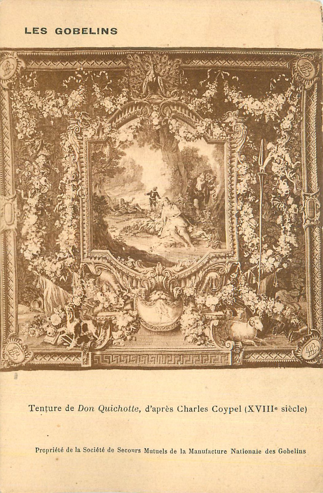 CPA Les Gobelins Tenture de Don Quichotte d'apres Charles Coypel