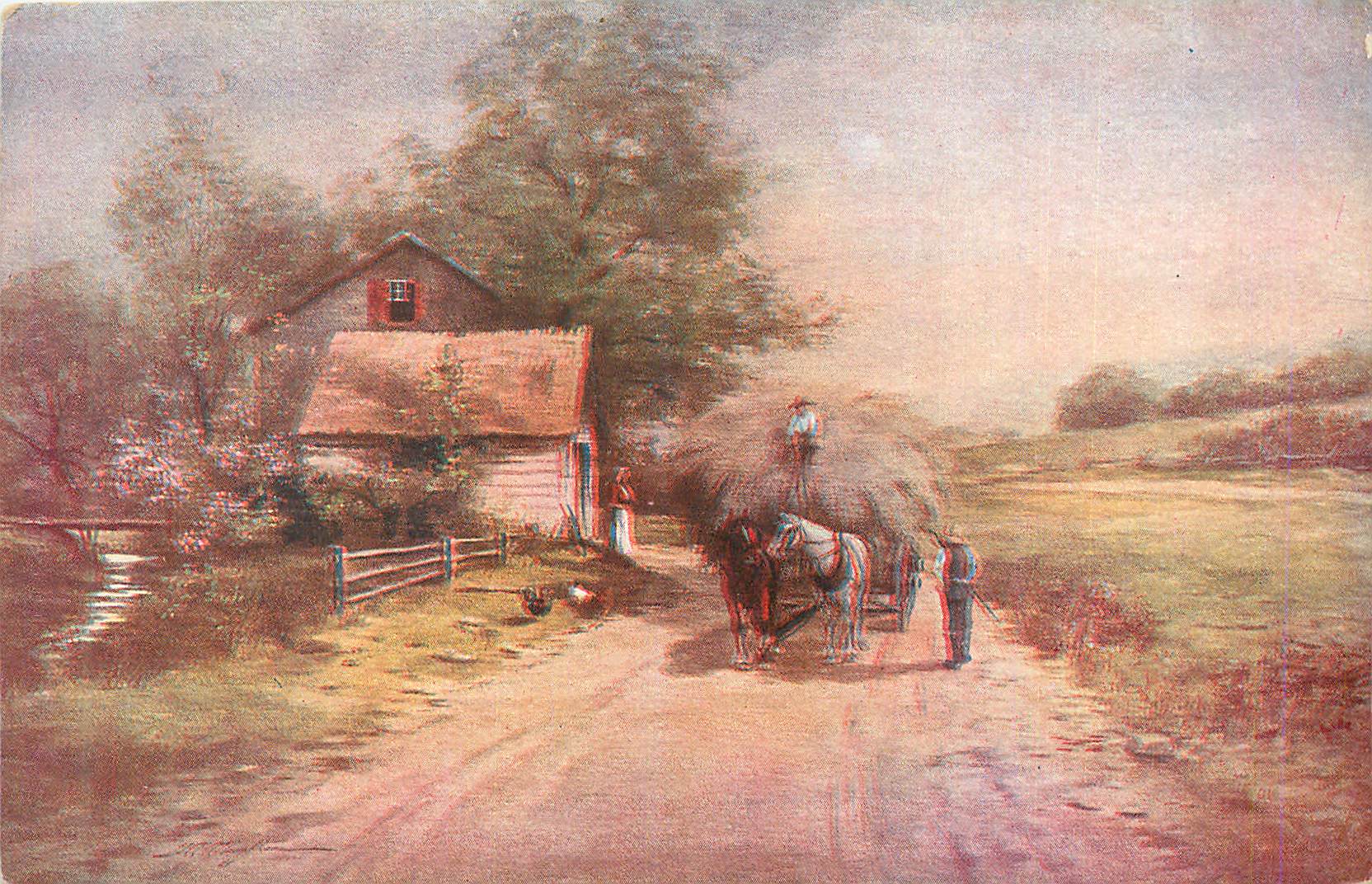 CPA Attelage Chevaux