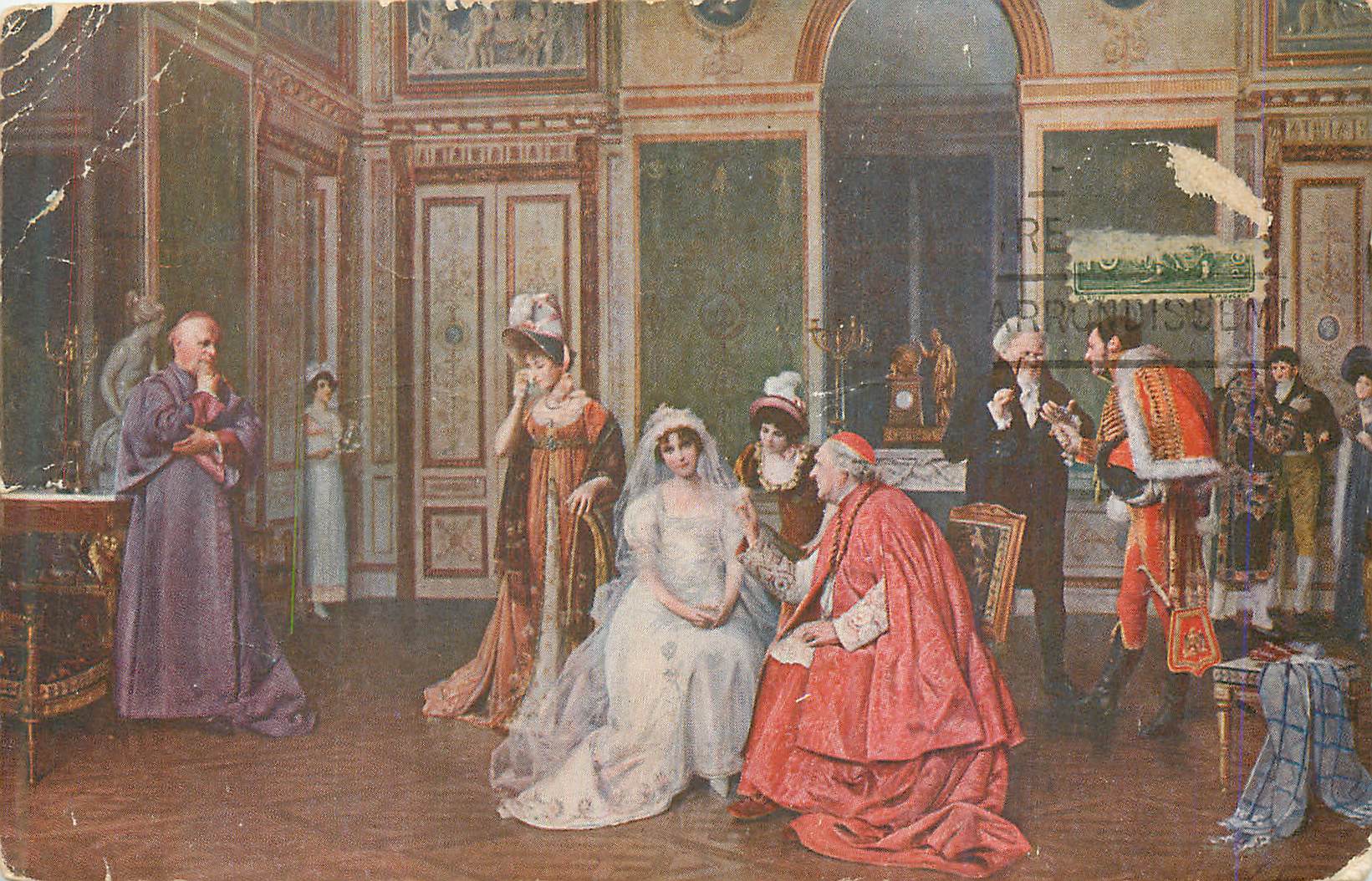 CPA Salon de Paris F Brunery Pinxit le Retard du Fiance