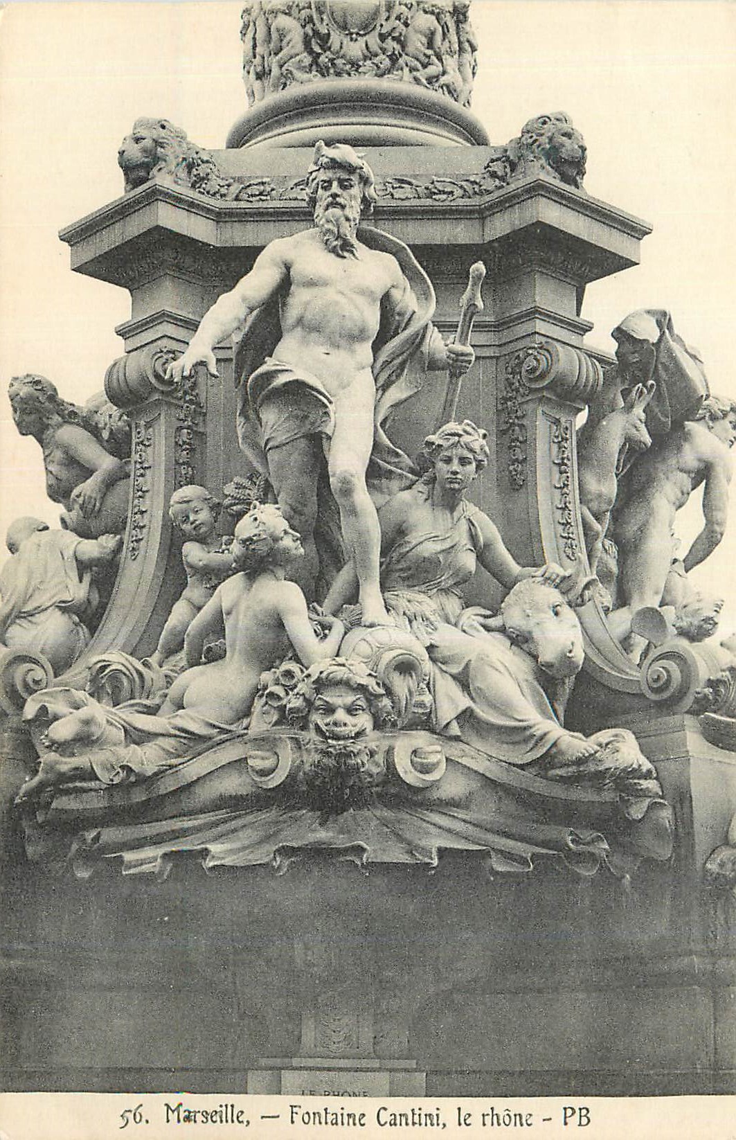 CPA Marseille Fontaine Cantini Le Rhone