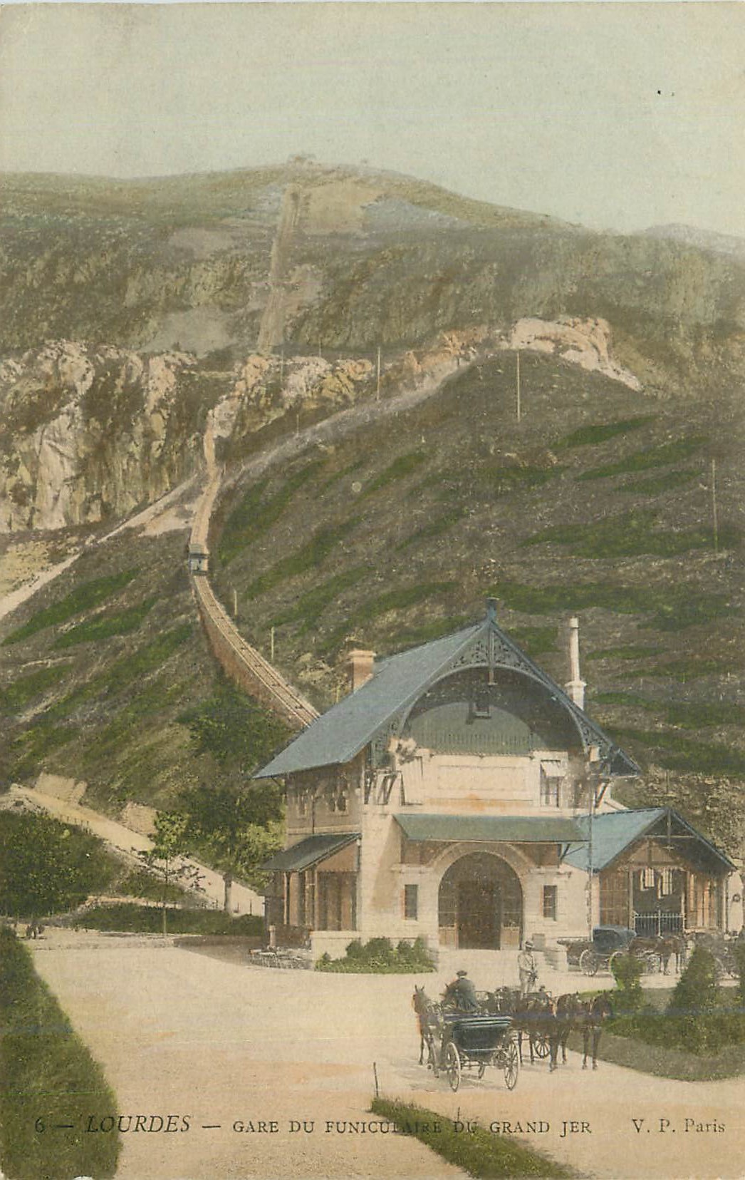 CPA Lourdes Gare du Funiculaire du Grand Jer