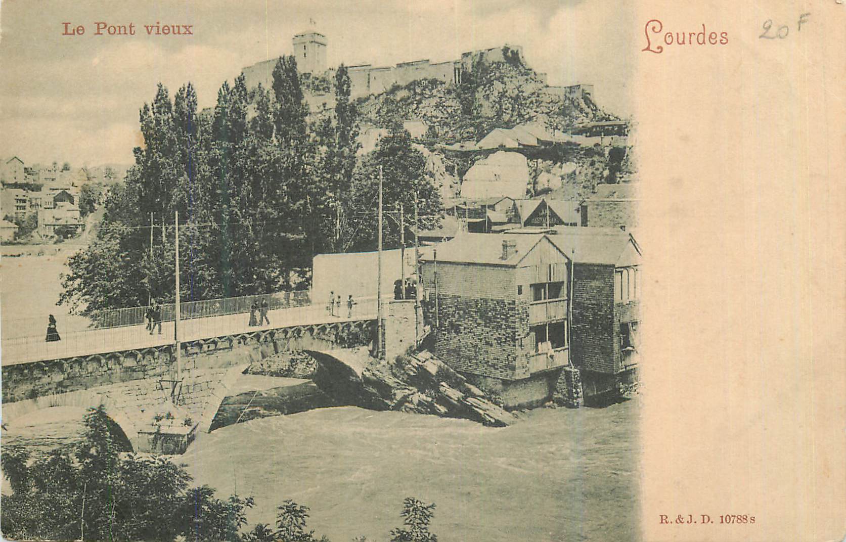 CPA Lourdes Le Pont Vieux
