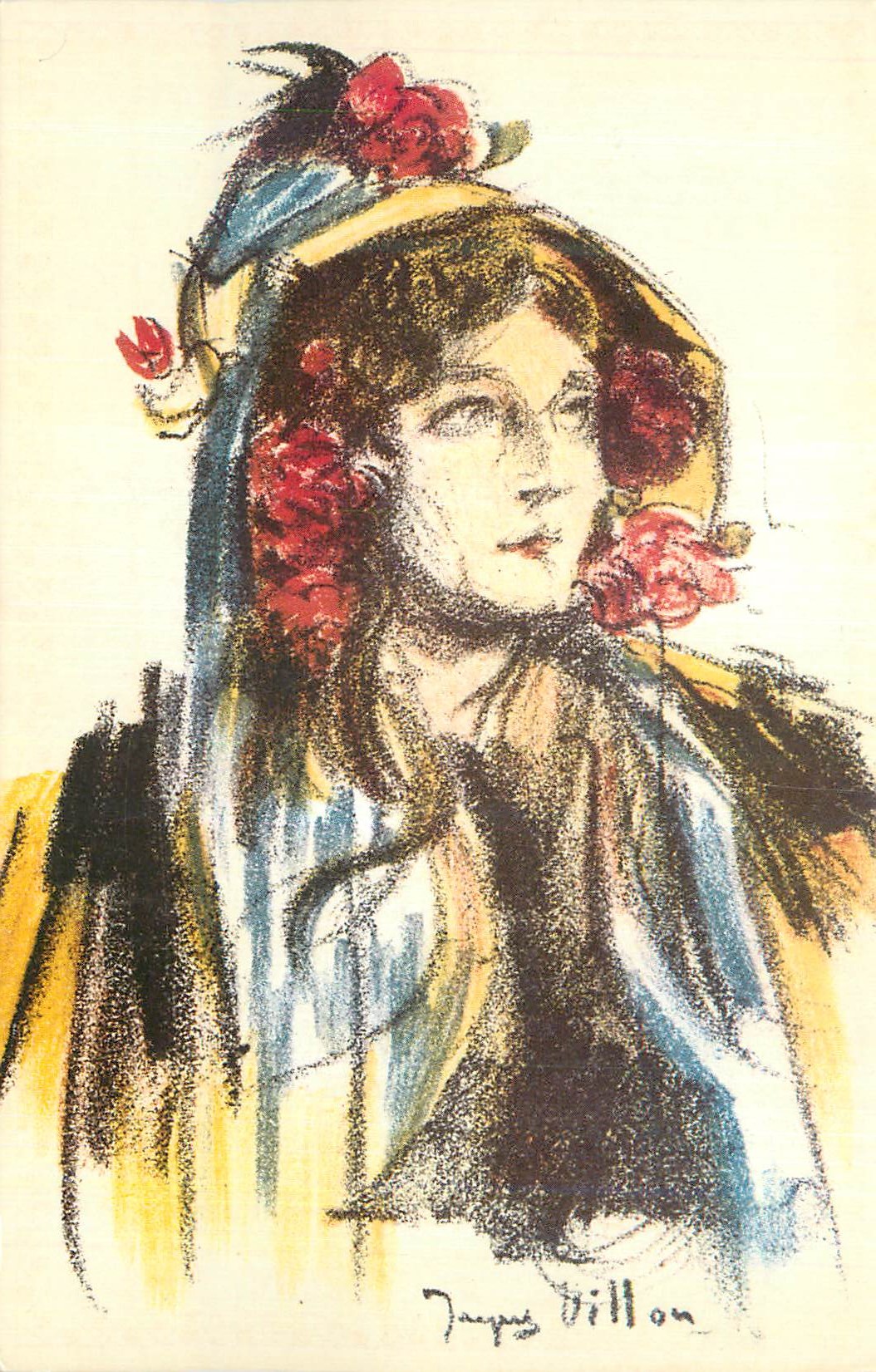 CPM Femme de Face (1904) Villon 
