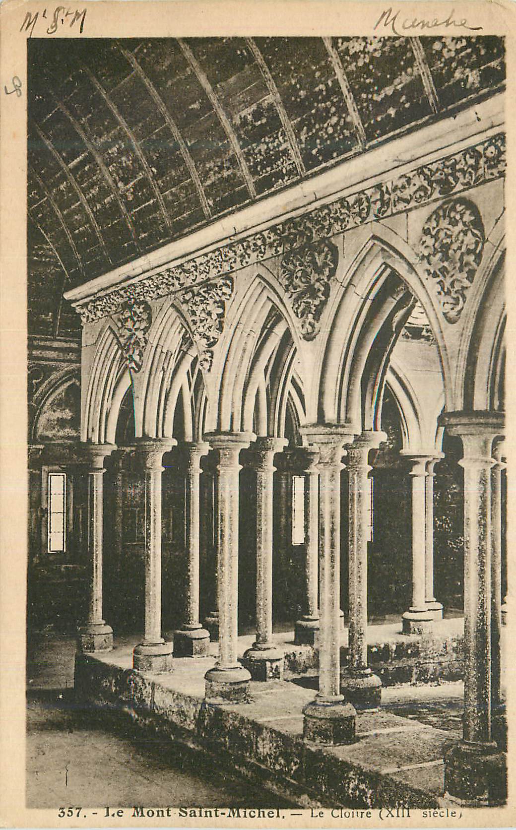 Le Mont Saint-Michel — Le Cloître (XIIIe siècle) — M.S.M. n° 357