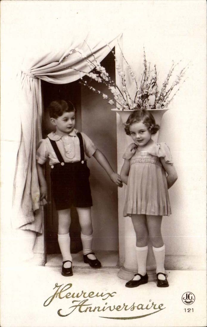 CPA Fantaisie Enfants Joyeux anniversaire