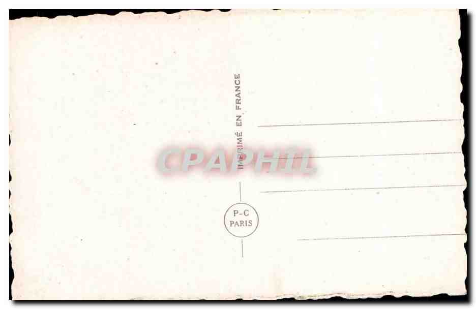 Couple dans un sabot de Noël — éditeur P-C Paris, n° 5648 — Verso