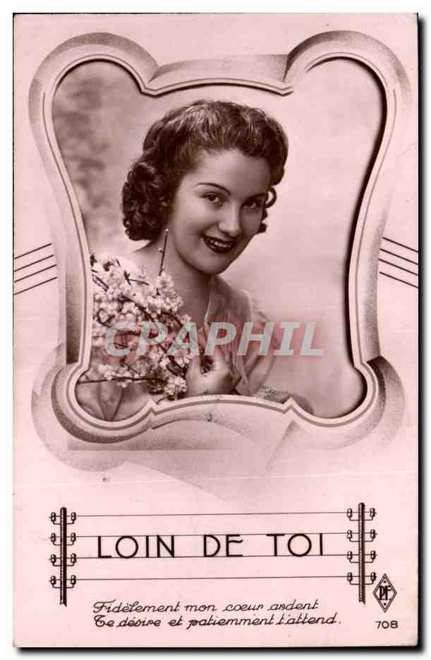 CPA Fantaisie Femme Loin de toi