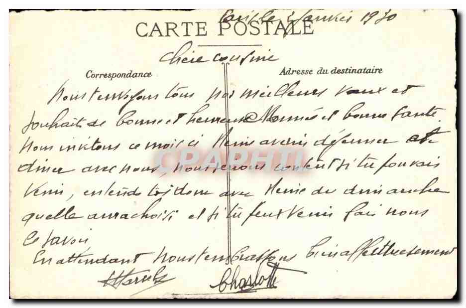 CPA Fantaisie Fleurs Bonne annee — Rückseite