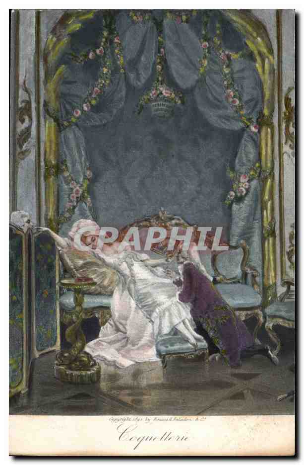CPA Fantaisie Illustree Coquetterie
