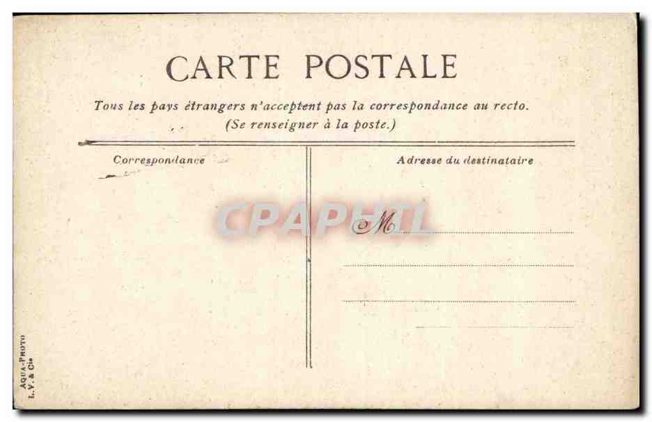 Rouen CPA Cathedrale grand portail — Verso