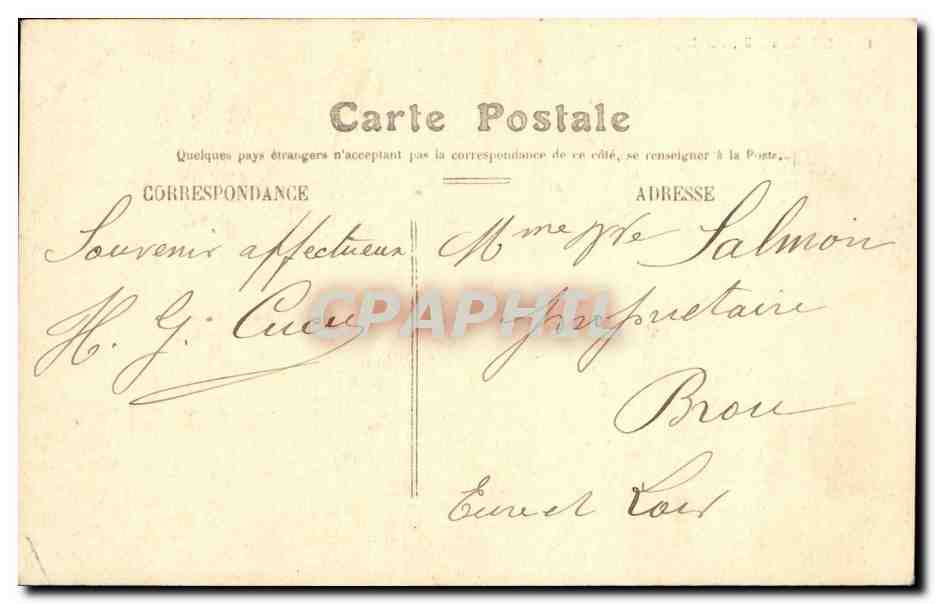 Rouen CPA Eglise Saint Ouen — Verso