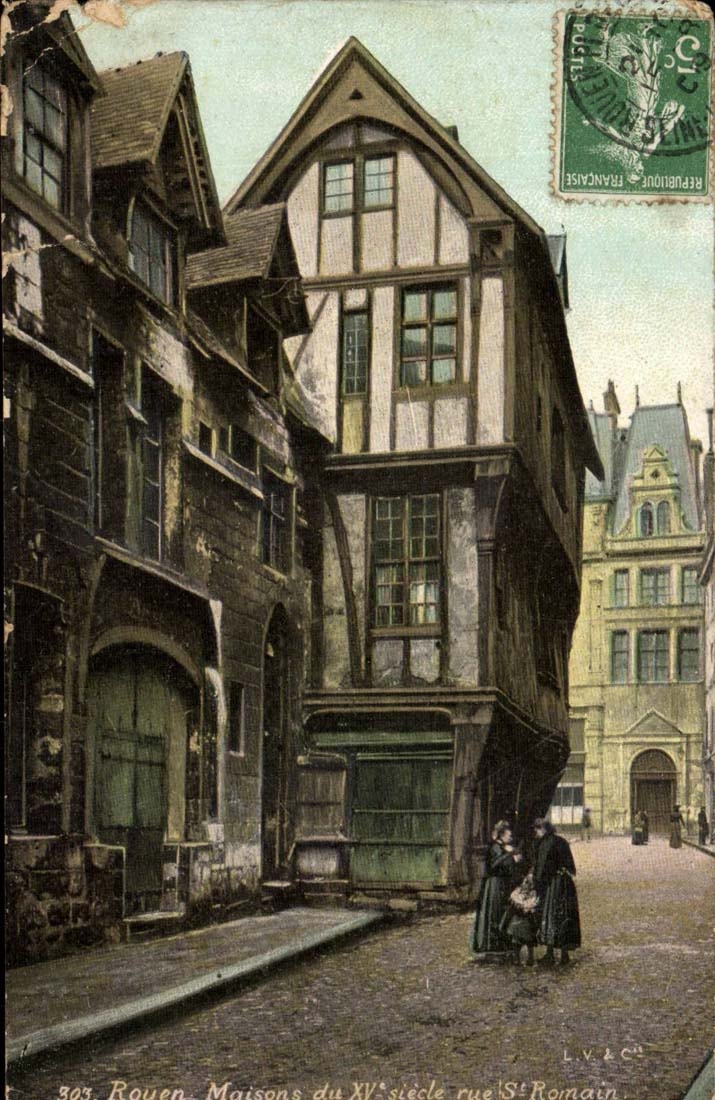 Rouen CPA Maisons du 15eme rue St Romain