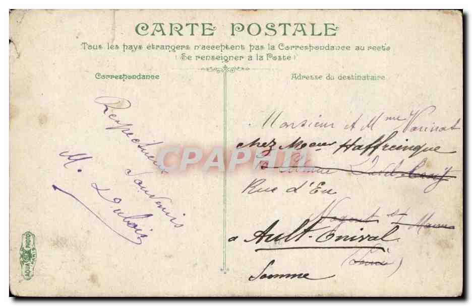 Rouen CPA Maisons du 15eme rue St Romain — Verso
