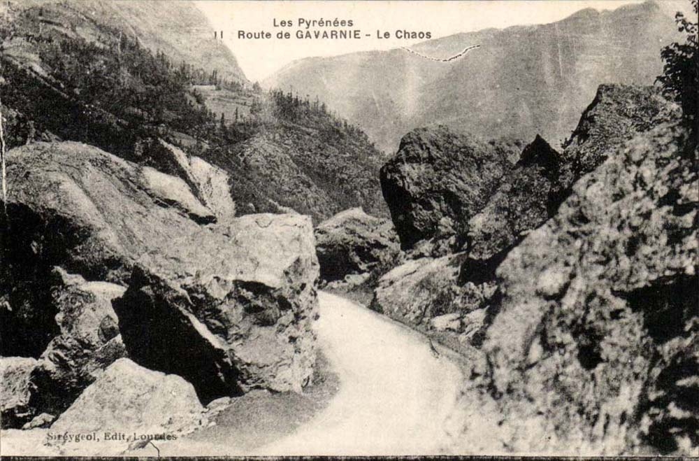 CPA Route de Gavarnie Le chaos