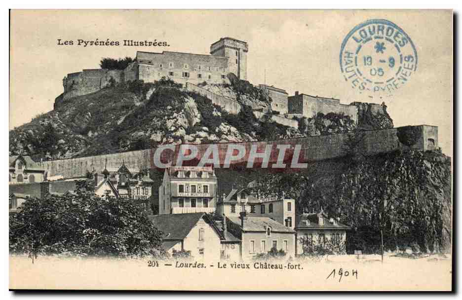 Lourdes CPA Le vieux chateau fort (Villa Montfort)