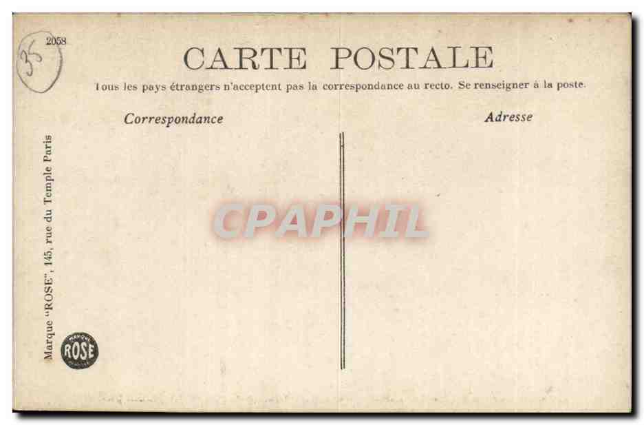 Fougères (Ille-et-Vilaine) — La Chiesa di San Leonardo e il Giardino Pubblico — Editore ROSE, n°2 — Verso