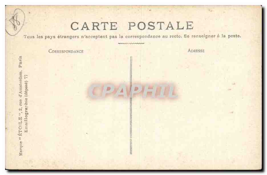 Epinal CPA Vue panoramique La Moselle — Back