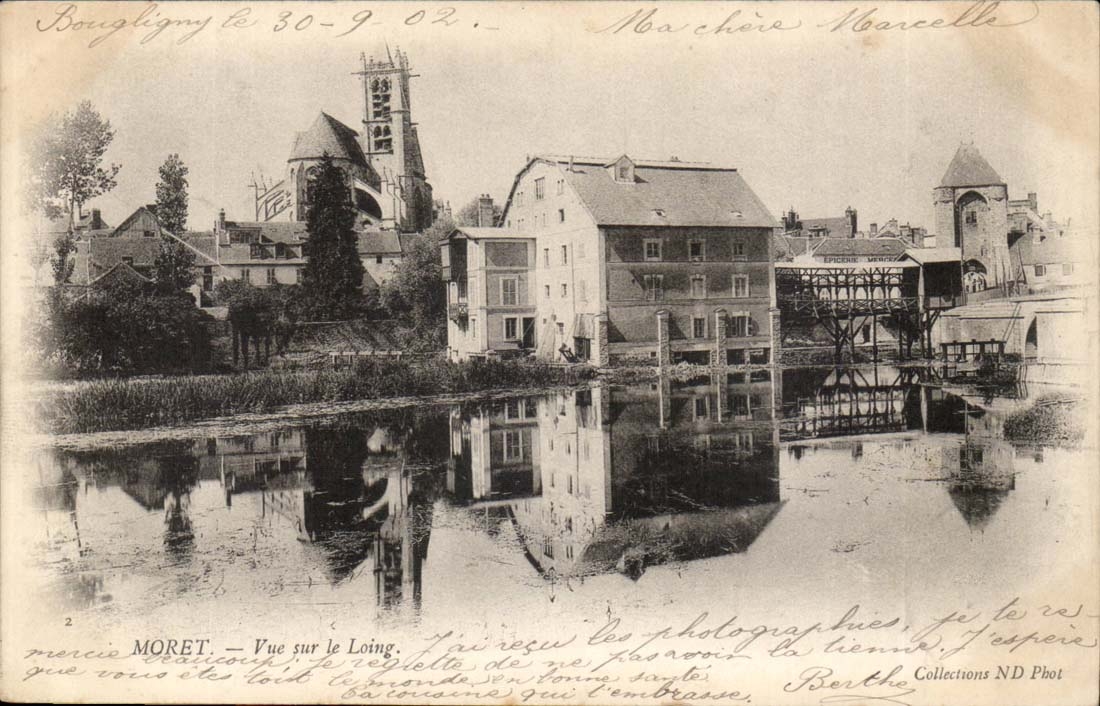 Bougligny — Vista sul Loing — Editore Moret, n°2