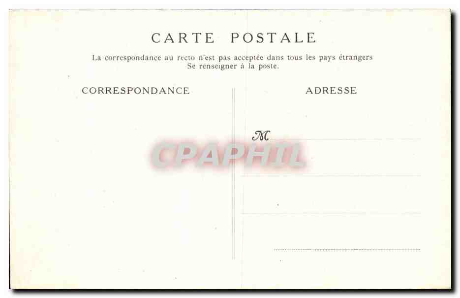 Moret CPA Les remparts — Rückseite