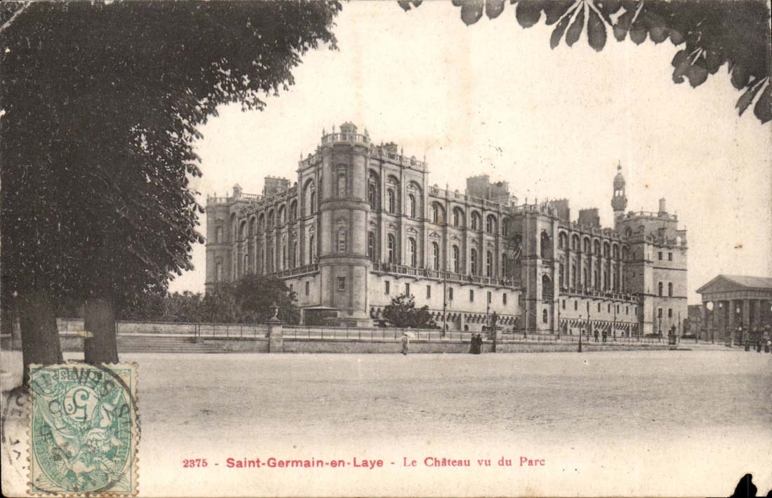 Saint-Germain-en-Laye - Ansicht des Schlosses vom Park — Verlag: Rep et Filliette & Château-Thierry