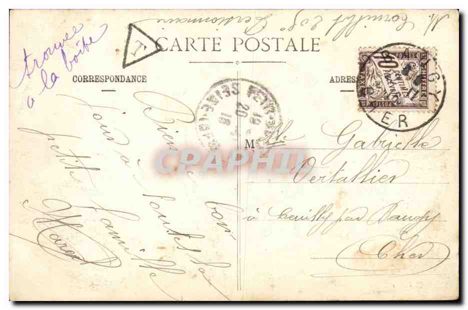CPA Souvenir de Rouen — Rückseite