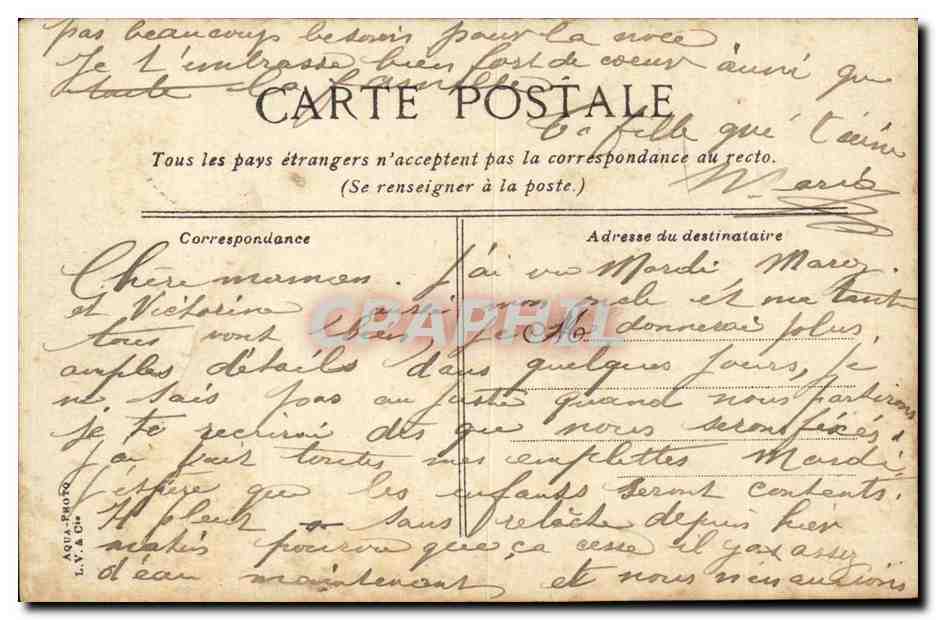 Le Havre CPA Les phares de la Heve (lighthouse) — Rückseite