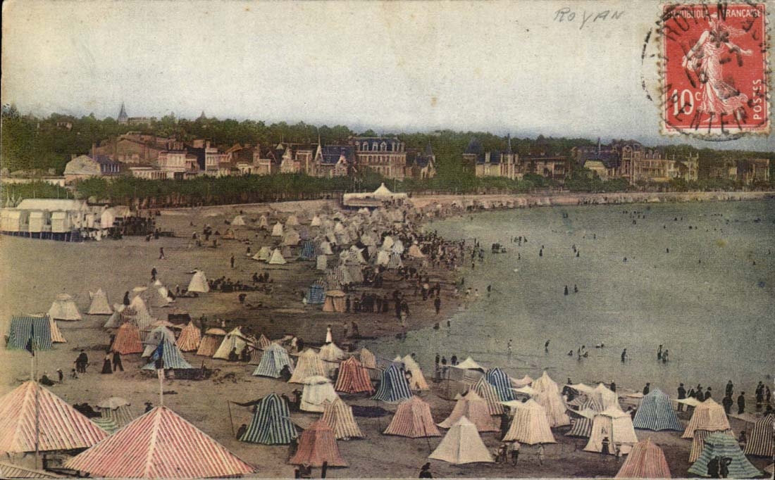 Royan — La Plage — Cliché Braux