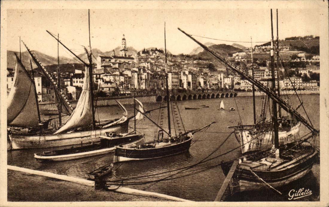 Le Port et le Quai — Menton — Gilletta