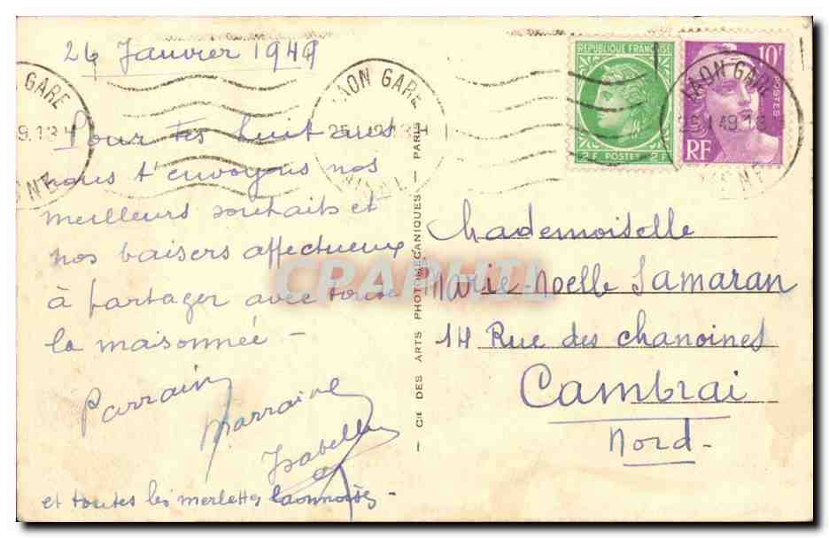 Laon - Le Funiculaire et le Monument aux Morts (Gaumont, stat., Abella, arch.) — Rückseite