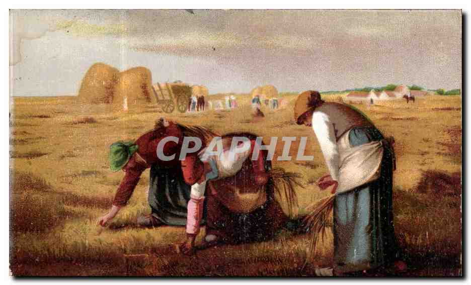 CPA Peinture Les glaneuses