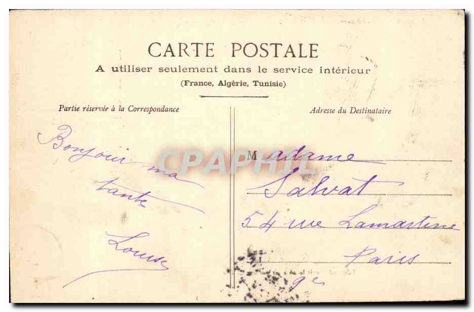 Légende des Deux-Amants (près Pont-St-Pierre, Eure) — IVe tableau : Edmond gravit la côte en portant Caliste — Édition Berrauge, Fleury-sur-Ardelle — Verso