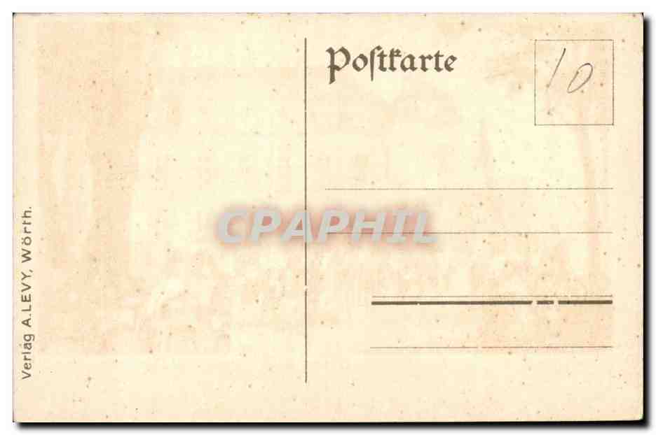 CPA Depart de Mac Mahon avec son Etat Major de Reichsheiton a Woerth avant la bataille de 1870 — Rückseite