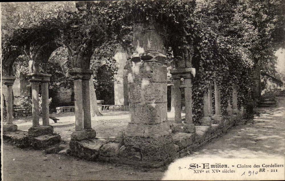Saint Emilion CPA Cloitre des Cordeliers 14 et 15eme