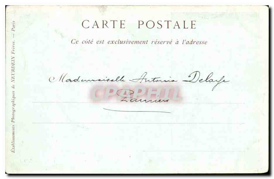 Frédérique Vallet — Réveuse — Établissements photographiques de Neudéin, Paris — Reverso
