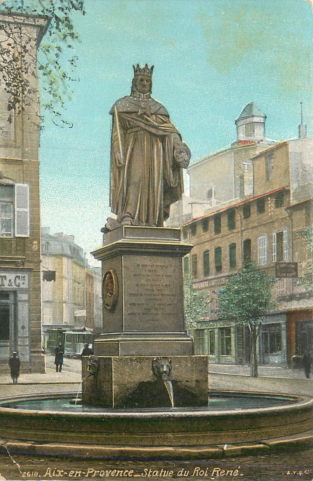 Aix-en-Provence — Statue du Roi René — T&C