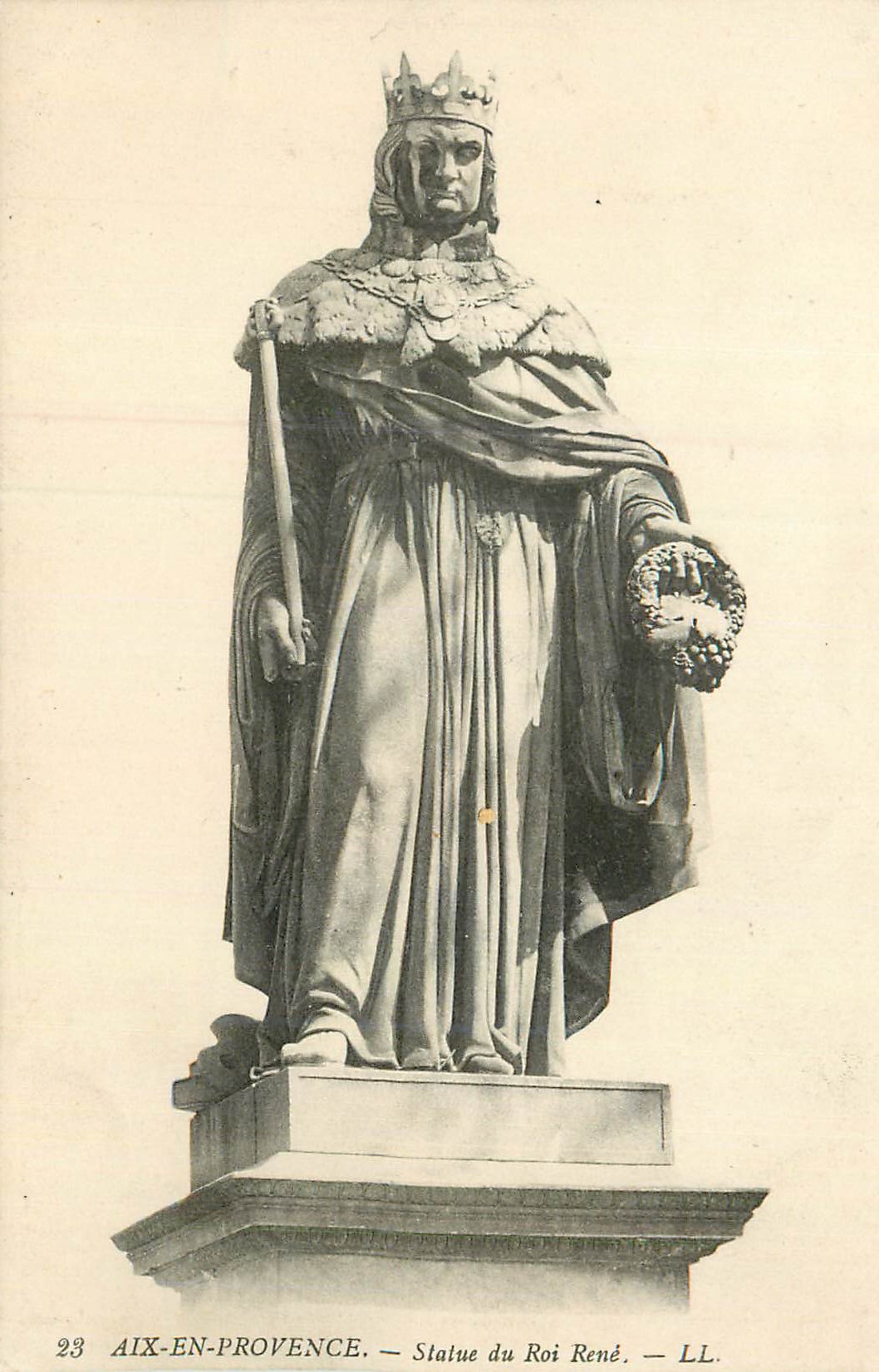 Aix-en-Provence — Statue du Roi René — LL, n°23